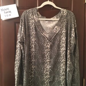 Large Ces Femme Snake Print Top